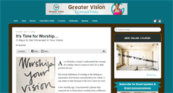Desktop Screenshot of greatervisionconsulting.com
