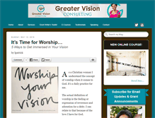 Tablet Screenshot of greatervisionconsulting.com